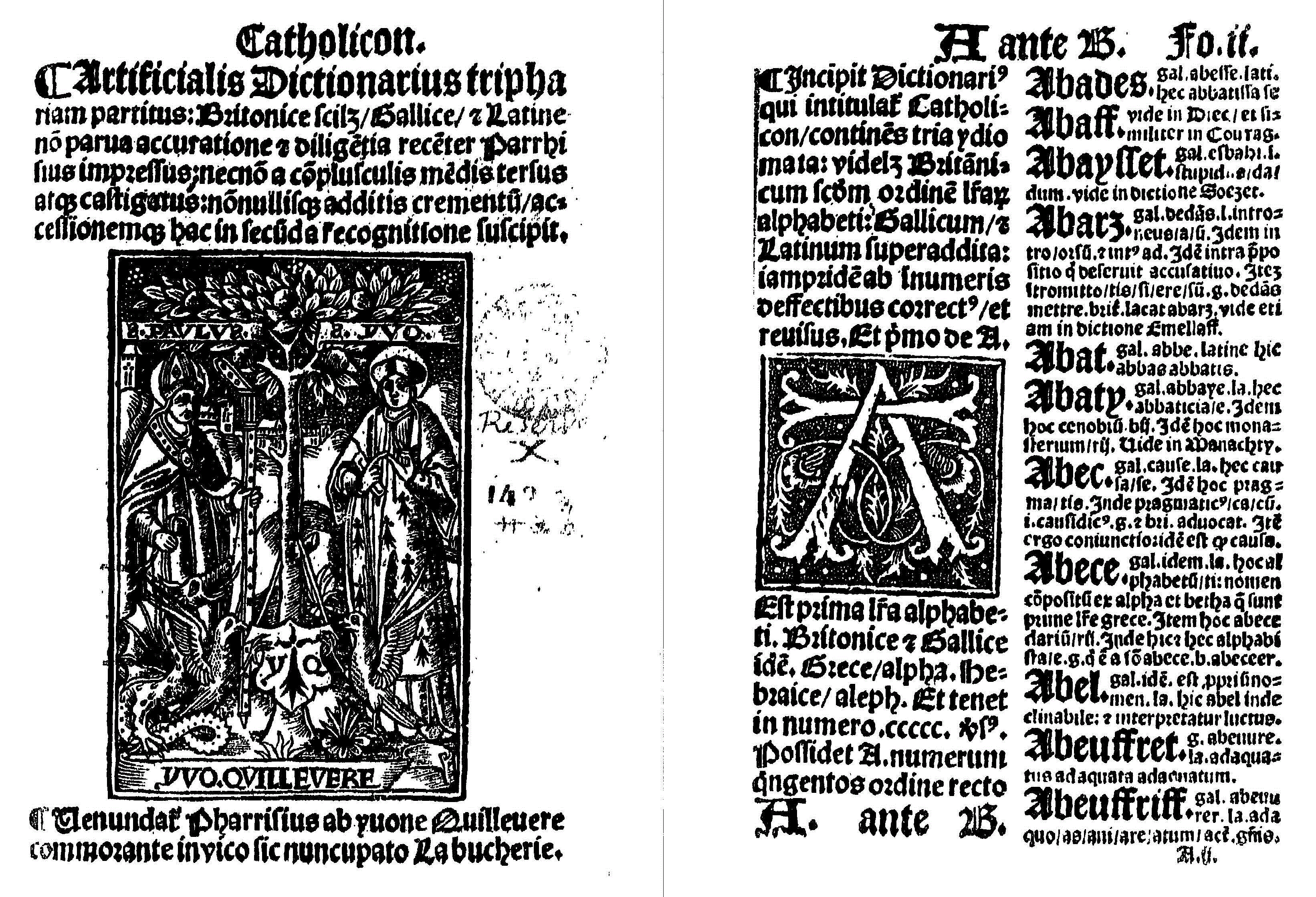 Extrait de l'édition d'Yvon Quillévéré - 31 janvier 1521 - Bibliothèque nationale de France